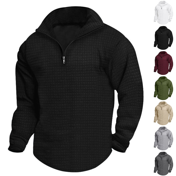 Herren Hochwertiges Fleece Sweatshirt mit Reißverschluss Echoarchiv