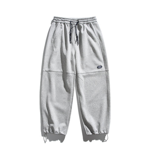 Unisex Lockere Cargo-Jogginghose mit Kordelzug, Knieabnähern und verstellbarem Saum Echoarchiv