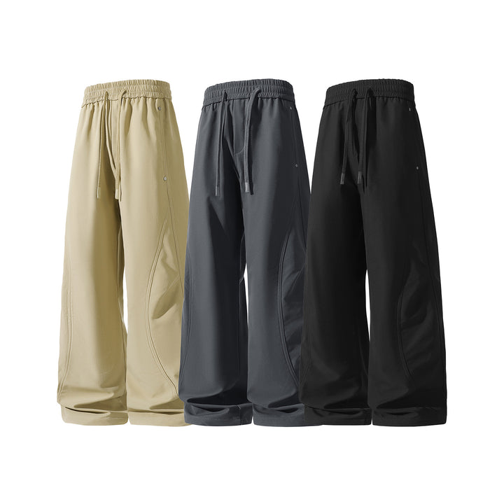 Damen Weite Cropped-Utility-Jogginghose mit Tunnelzugbund und geschwungenen Cargotaschen Echo Archiv