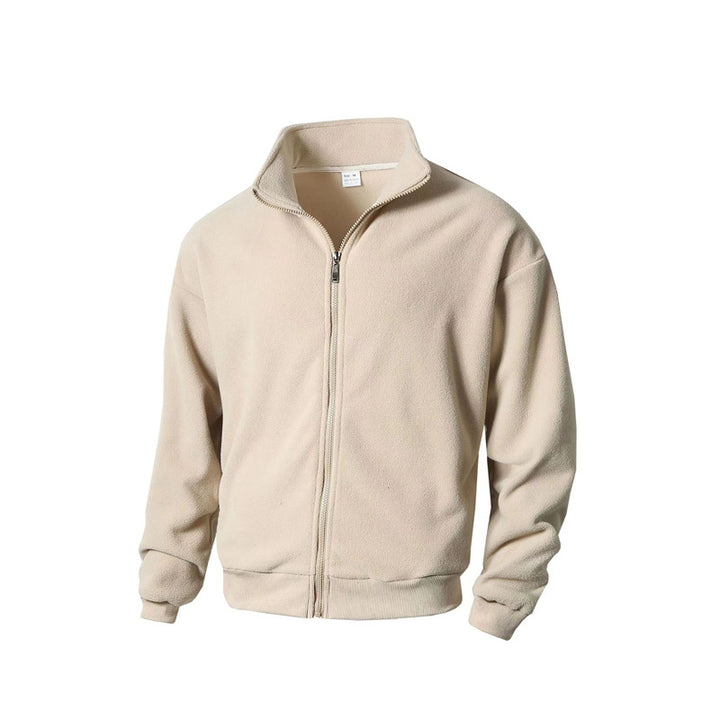 Herren Fleecejacke mit hohem Kragen und praktischem Reißverschluss Echoarchiv