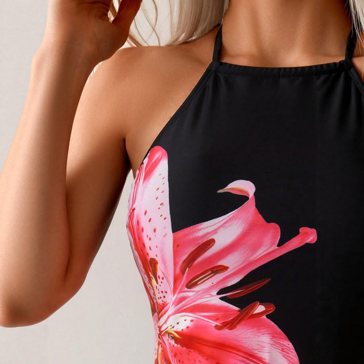 Damen Badeset mit floralem Design und regulierbarem Schnitt Echo Archiv