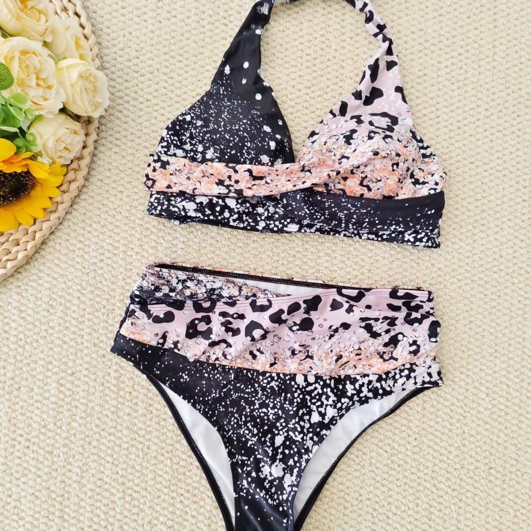 Damen Bikini-Set mit trendigem Animal-Print und modischem Schleifen-Detail Echo Archiv