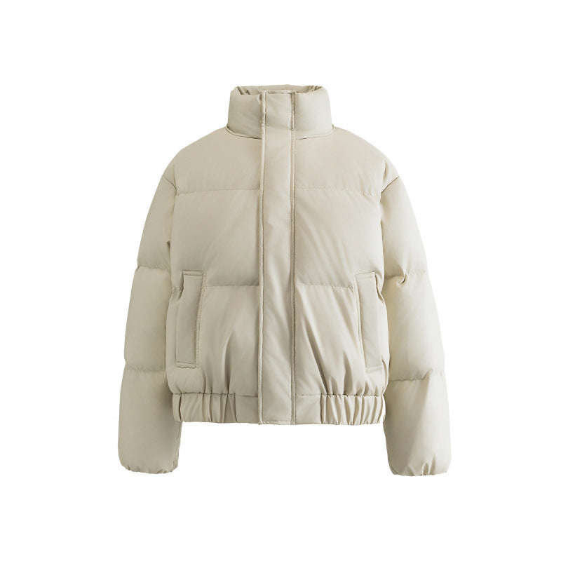 Damen Gekürzte Puff‑Steppjacke mit hohem Stehkragen, elastischem Bund und verdeckter Reißverschlussleiste Echo Archiv