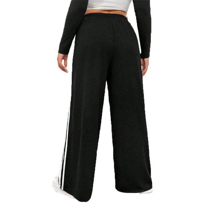 Damen sportliche weite Freizeithose mit seitlichen Kontraststreifen Echo Archiv