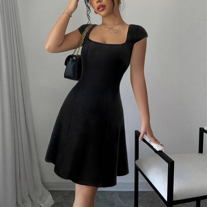 Damen Ärmelloses A-Linien Kleid mit quadratischem Ausschnitt Echo Archiv