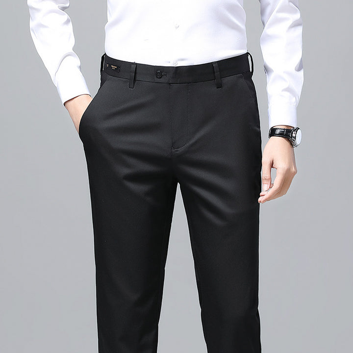 Herren Elegante Business-Chino mit Stretchkomfort und schlankem Bügelsaum Echo Archiv