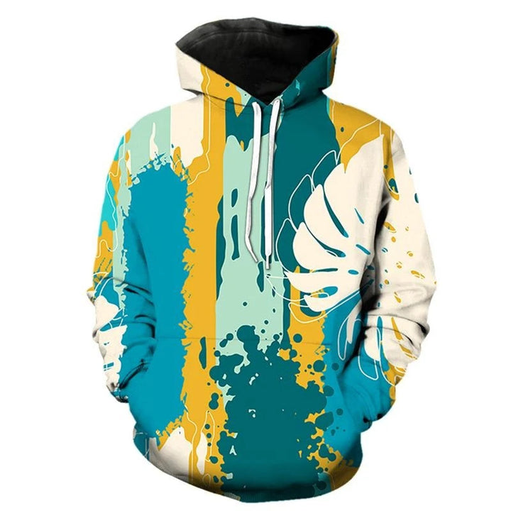 Damen Kreativer Kapuzenpullover mit abstraktem Design Echoarchiv