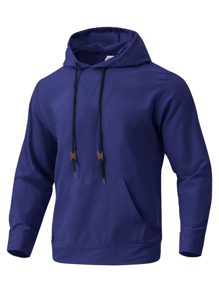 Herren lässiger Kapuzenpullover mit einzigartigem V-Design und praktischen Taschen Echoarchiv
