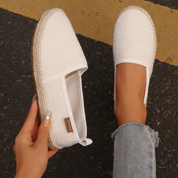 Damen  atmungsaktive Strick-Espadrilles mit geflochtener Jute-Sohle und flexiblem Memory-Fußbett Echo Archiv