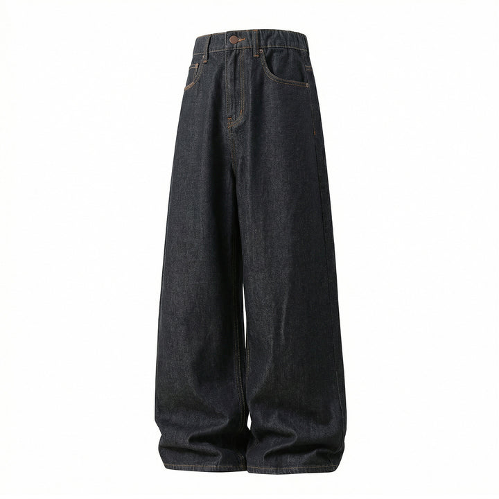 Damen Hochtaillierte Denim-Palazzohose mit extra weitem Bein und Five‑Pocket-Details Echo Archiv