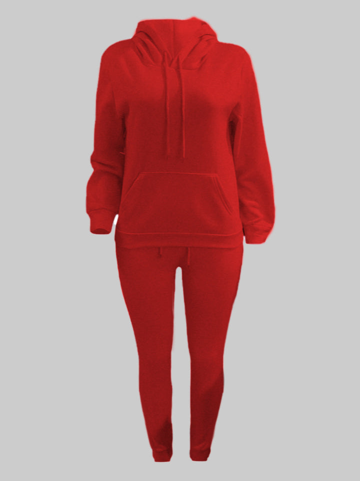 Herren sportliches Jogginganzug-Set mit Kapuzenpullover Kängurutasche und schmal zulaufender Jogginghose – Marzano