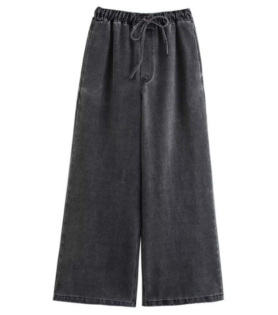 Damen 200+ Oversize Denim‑Hemdbluse mit V‑Ausschnitt und Brusttasche Echo Archiv