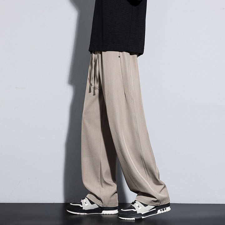 Damen Weite Palazzo‑Hose mit hohem Elastbund & Kordelzug Echoarchiv