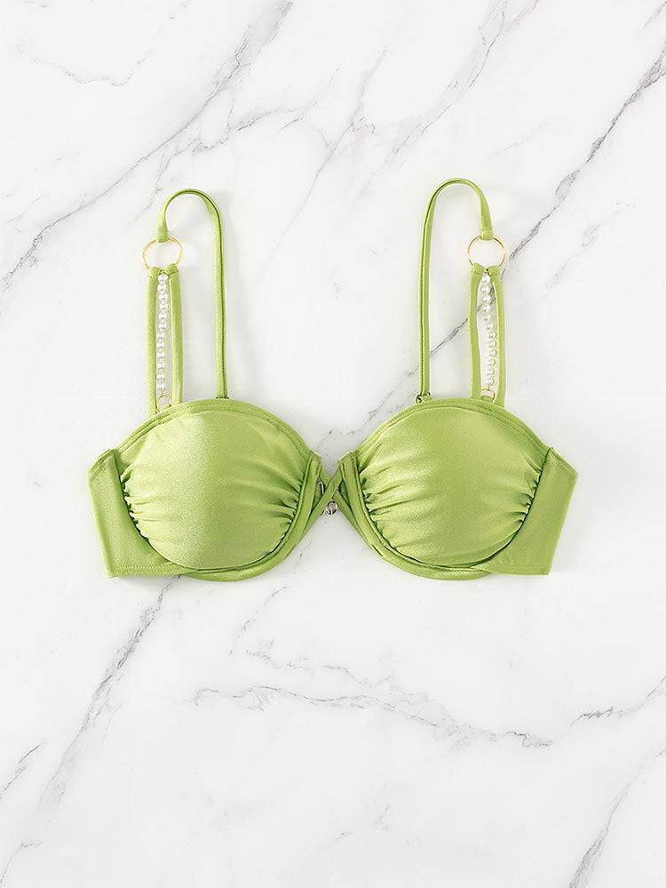 Damen Bikinioberteil mit eleganten Perlendetails Echo Archiv