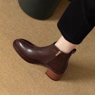 Damen Elegante und bequeme Stiefeletten mit Reißverschluss – Varelle