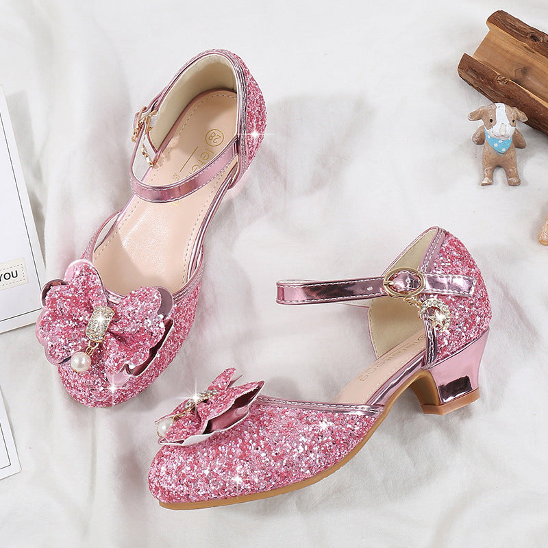 Mädchen Ballerina Schuhe mit funkelndem Blumenmotiv Echo Archiv