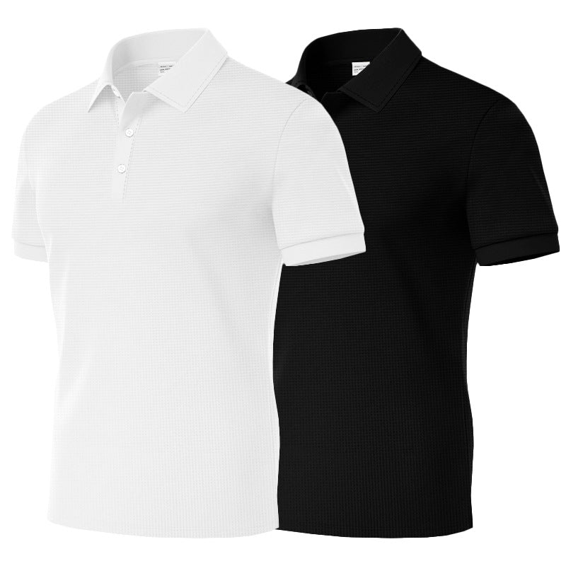 Herren Poloshirt mit strukturiertem Muster Echoarchiv