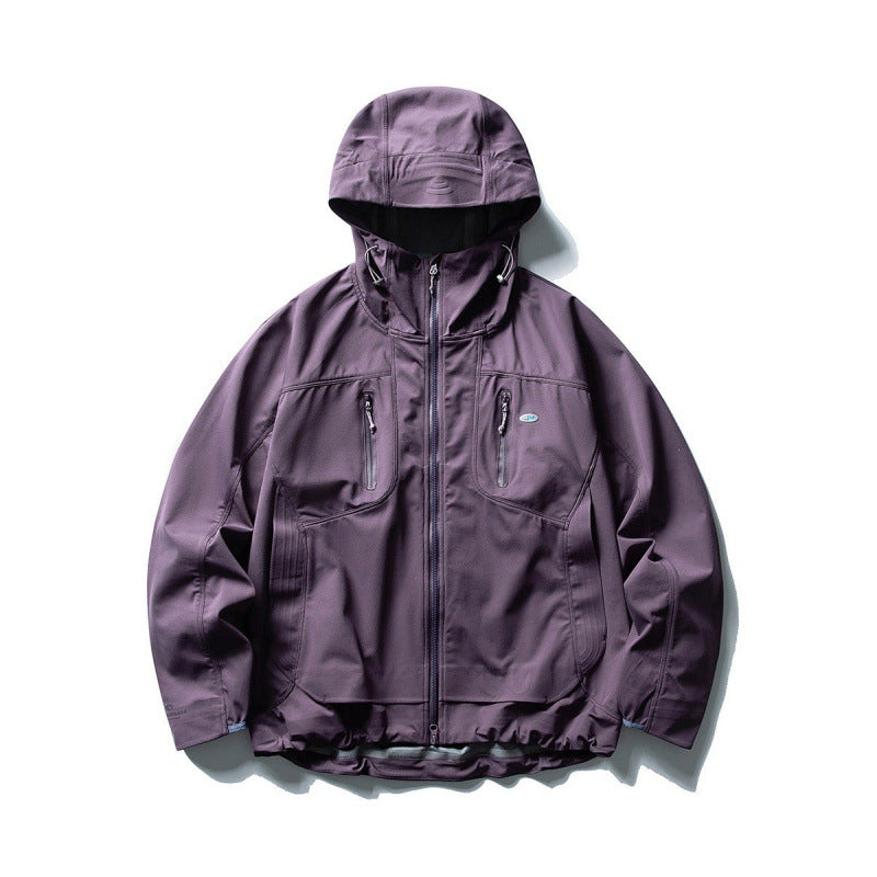 Unisex Technische Softshell-Fieldjacke mit verschweißten Nähten, vier Reißverschlusstaschen und verlängerter Rückenpartie Echo Archiv