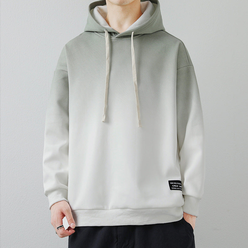 Herren lässiger Kapuzenpullover mit Farbverlauf Echoarchiv