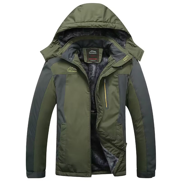 Herren Technische Winter-Outdoorjacke mit Fleece-Innenfutter und Kapuze Echoarchiv