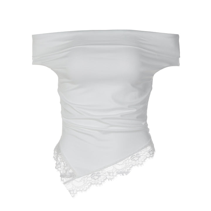 Damen Charmantes Off-Shoulder Top Echo Archiv
