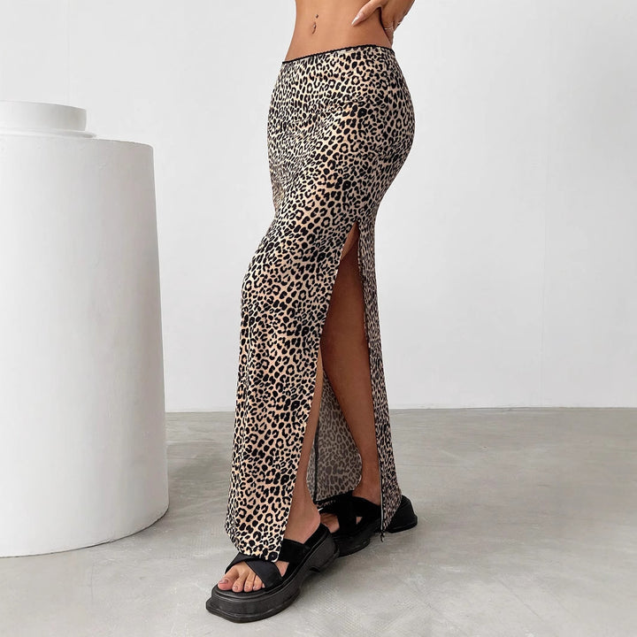 Damen Eleganter Maxirock mit hohem Schlitz Echo Archiv