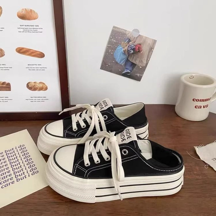 Damen Bequeme und lässige Plateau Sneakers Echo Archiv