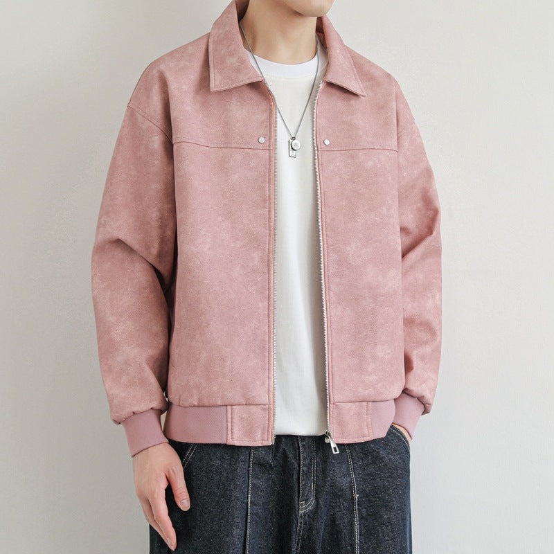 Herren Modische und bequeme Wildlederjacke Echoarchiv