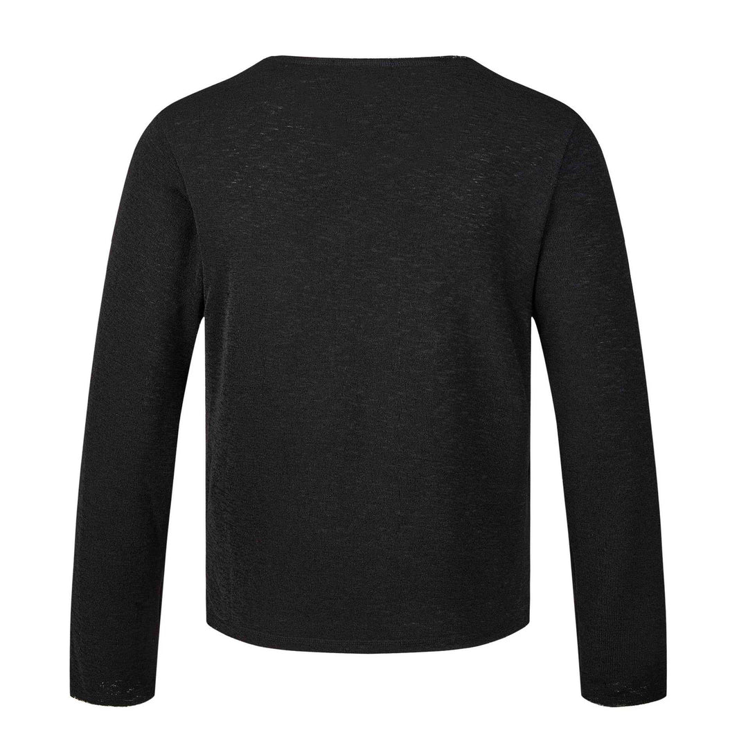 Unisex Langärmeliges Feinstrick-Shirt mit Wappenprint Echoarchiv
