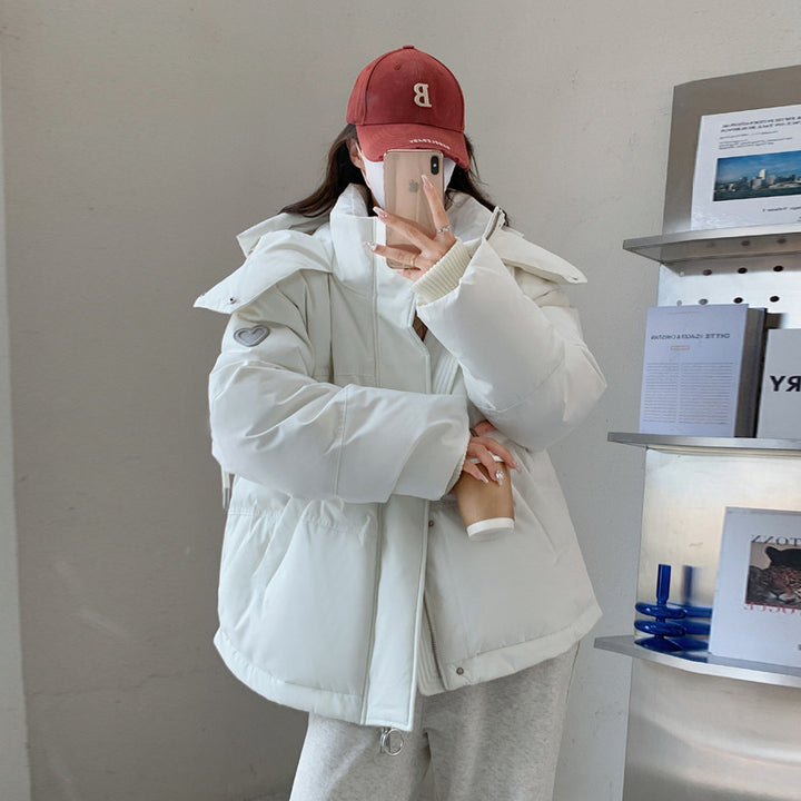 Damen nan oversized gesteppte Winterjacke mit Kapuze und Thermowattierung Echo Archiv