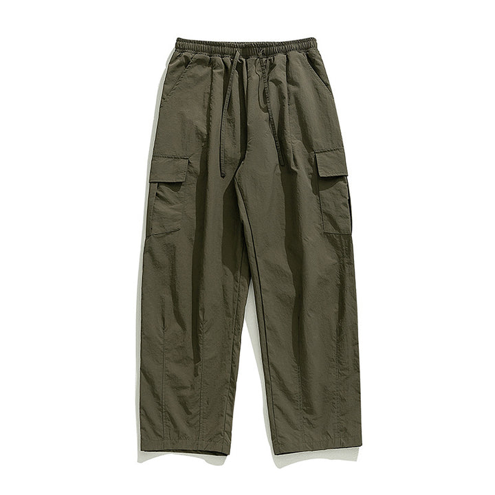 Unisex Locker geschnittene Windbreaker-Cargo‑Hose aus Nylongewebe mit Tunnelzugbund Echo Archiv