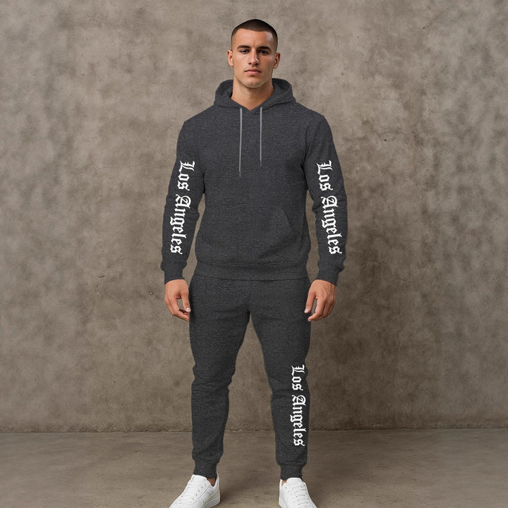 Herren Sportlicher Hoodie- und Jogginghosensatz Echoarchiv