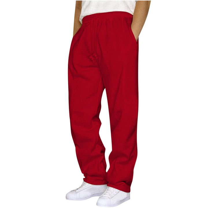 Damen ungekürzte Relax-Freizeithose mit hohem Komfortbund, innenliegendem Kordelzug und seitlichen Eingrifftaschen – Avélisse