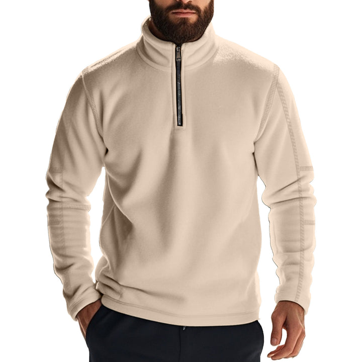 Herren Fleecejacke mit Stehkragen und Reißverschluss Echoarchiv