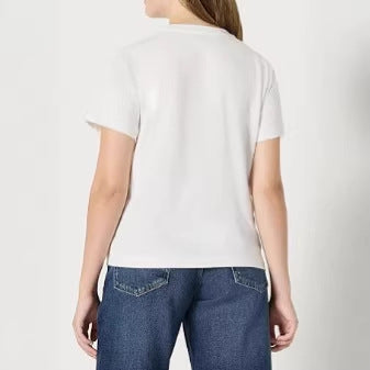 Damen lässiges Kurzarm-T-Shirt aus hochwertiger Baumwolle mit Rundhalsausschnitt Echo Archiv