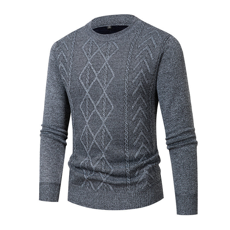 Herren Pullover mit strukturiertem Zopfmuster Echoarchiv