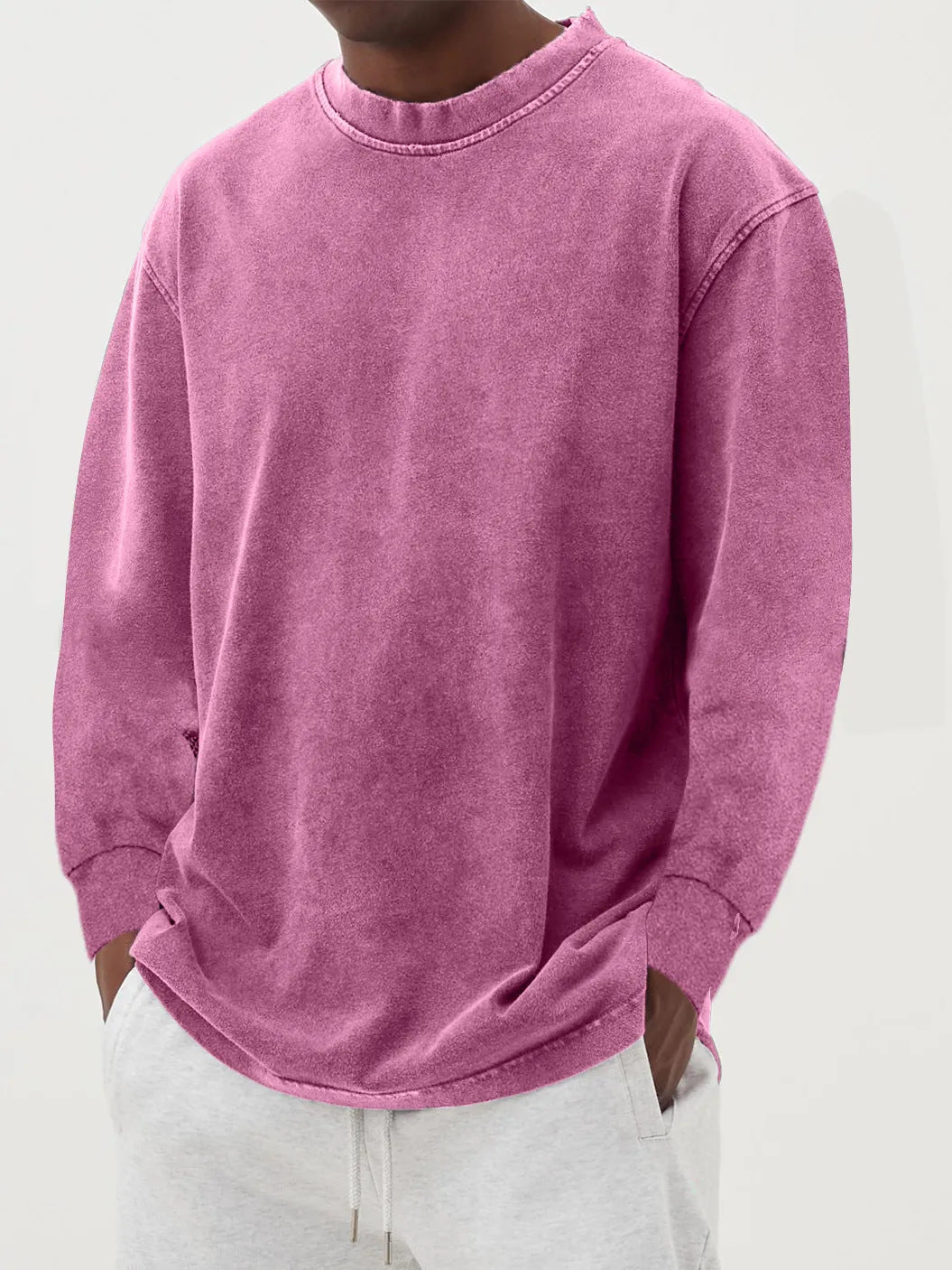Herren lässiger Oversized Pullover aus angenehmem Baumwollmix Echoarchiv