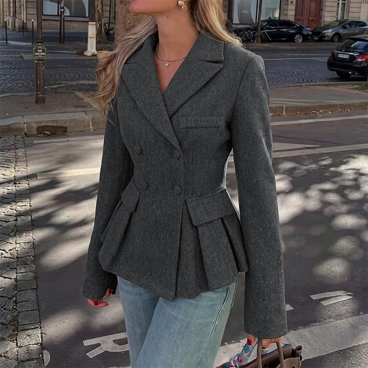 Damen Eleganter Blazer mit Rüschendetails Echo Archiv
