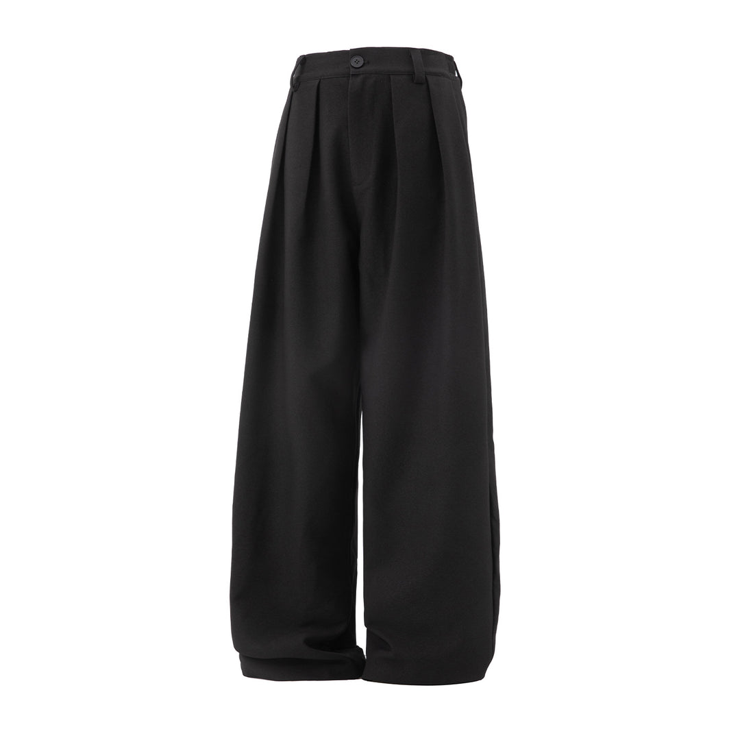 Damen Weite Hochtaillierte Palazzohose mit Bundfalten und Ballonbein Echo Archiv