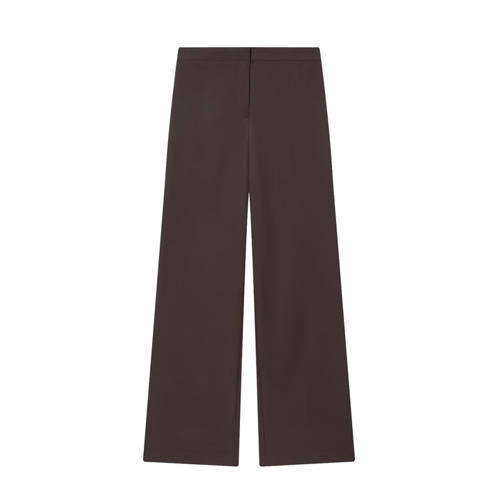Damen Hochtaillierte Palazzo-Hose mit weitem Bein und glattem Bund Echo Archiv