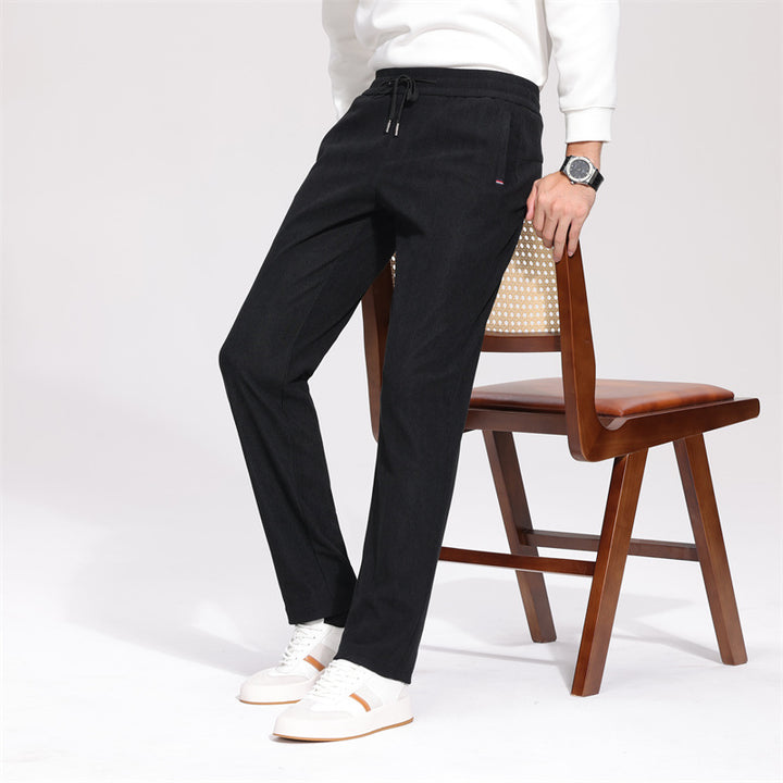 Herren Bequeme Freizeithose mit verstellbarem Gummibund Echoarchiv