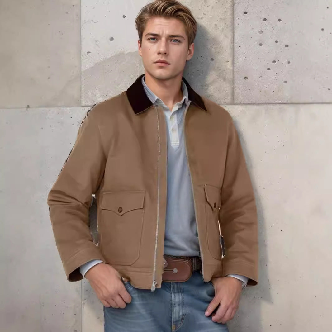 Herren moderne Utility-Jacke mit praktischen Taschen und robustem Außenmaterial Echoarchiv