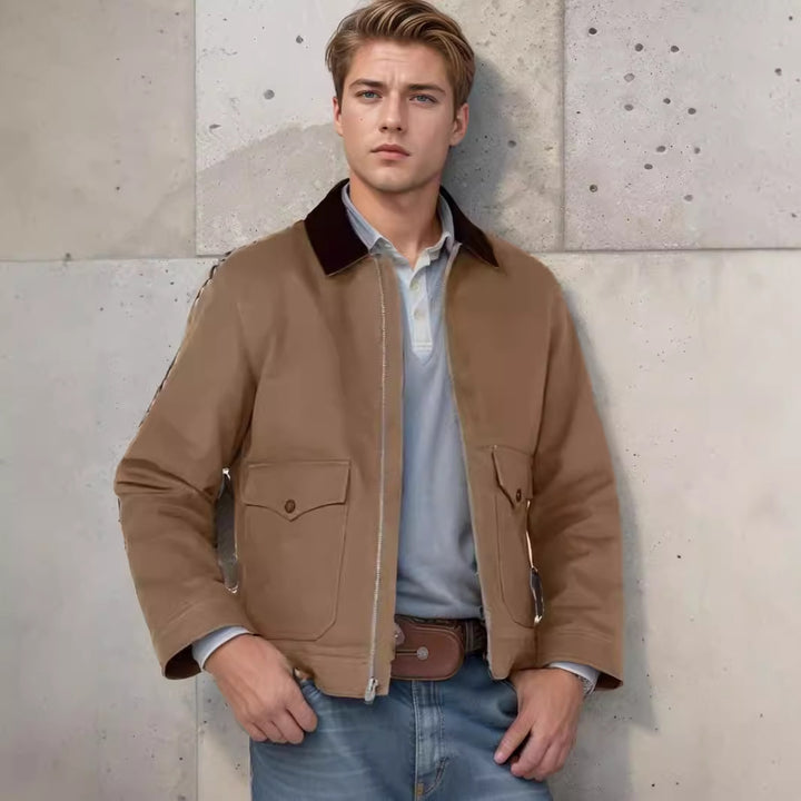 Herren moderne Utility-Jacke mit praktischen Taschen und robustem Außenmaterial Echoarchiv