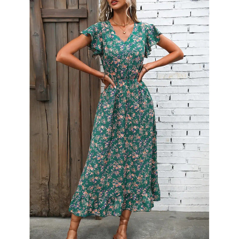 Damen Midikleid mit floralem Design Echo Archiv