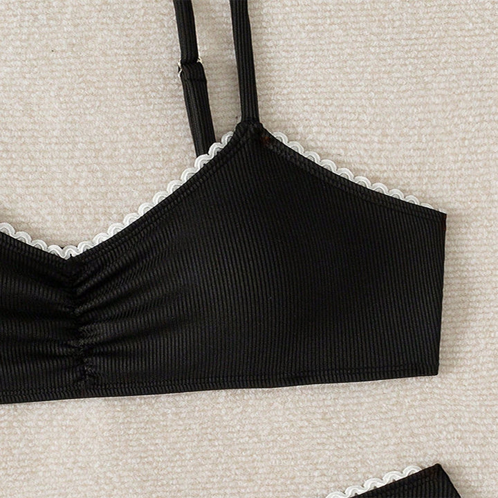 Damen Hochtaillierter Bikini mit raffiniertem Rüschendesign Echo Archiv
