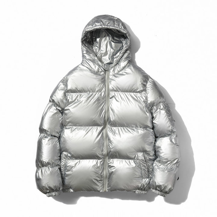 Unisex nan glänzende Steppjacke mit Kapuze, wärmeisolierender Füllung und winddichter Membran Echo Archiv