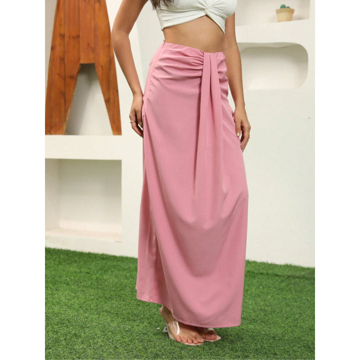 Damen Maxirock mit Raffungen und eleganter Schleife Echo Archiv