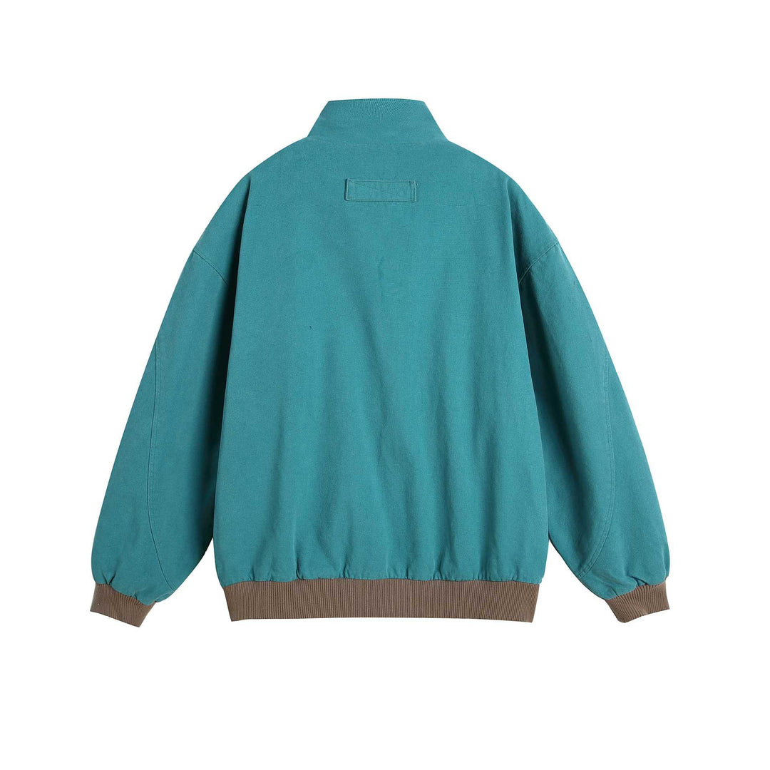 Damen Kurzblouson mit Stehkragen, Rippbündchen und Ansteck‑Pins Echoarchiv