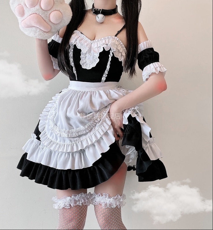 Mädchen verspieltes Rüschenkleid mit bezaubernden Puffärmeln Echo Archiv