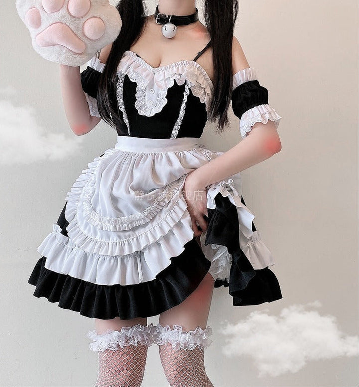 Mädchen verspieltes Rüschenkleid mit bezaubernden Puffärmeln Echo Archiv